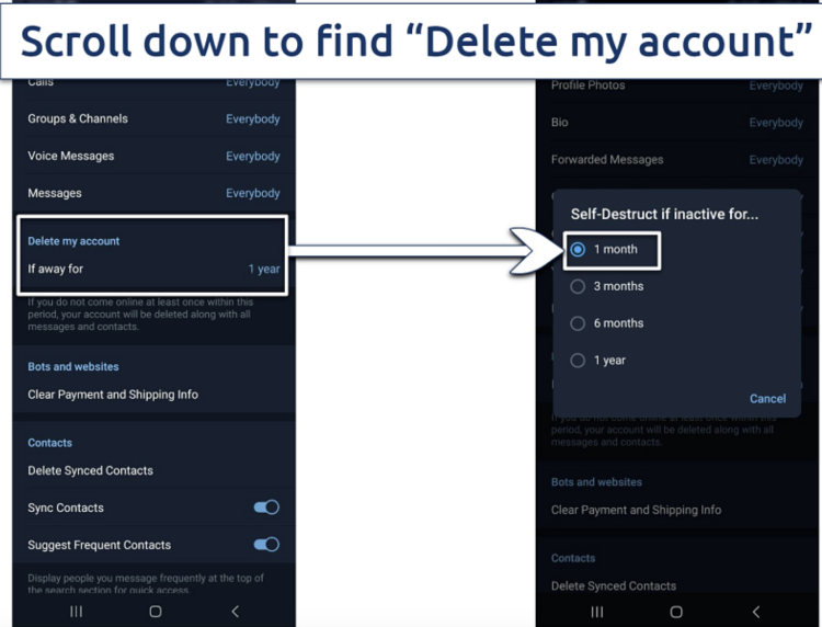 Earlier, Telegram accounts were set to auto-delete after 6 months of inactivity