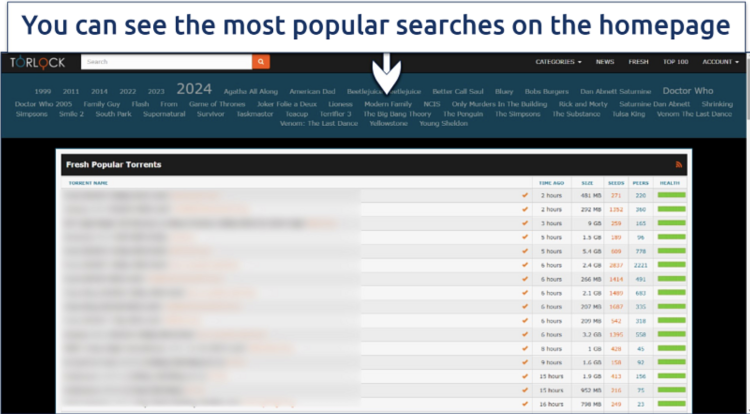 I love that almost every torrent is healthy and verified