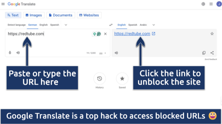 You can unblock porn sites on restrictive WiFi networks in a few clicks with Google Translate