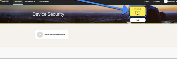 Screenshot showing how to choose your Norton subscription plan