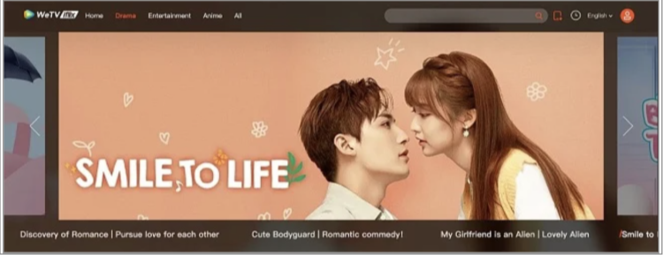 Screenshot of the iFlix homepage showing Korean drama shows