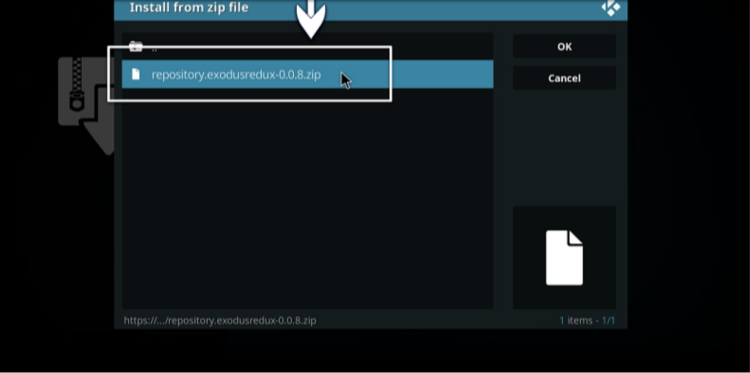 Screenshot of the Exodus Redux zip file