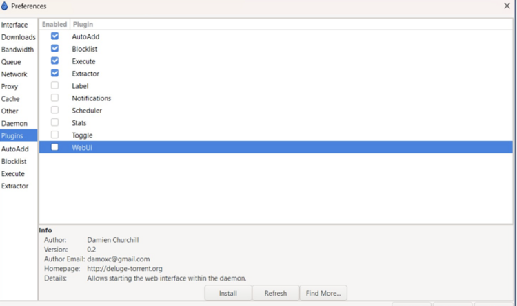 Screenshot of the BitTorrent Web interface on Windows Chrome